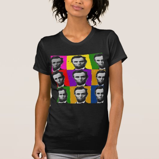 Abraham Lincoln Art Gifts—unieke 9 foto's T-shirt (Voorkant)