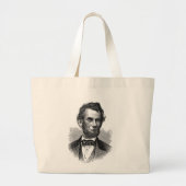 Abraham Lincoln Bag Grote Tote Bag (Voorkant)