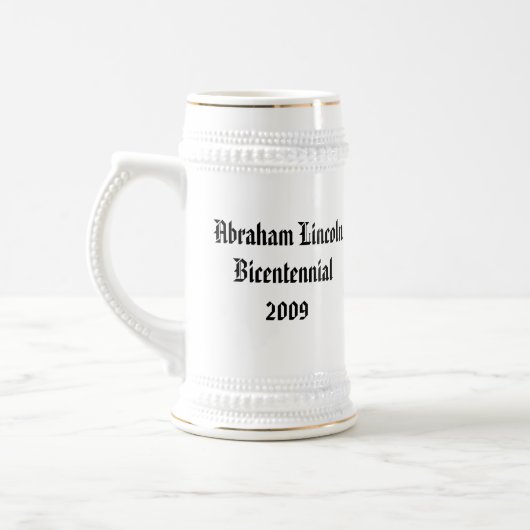 Abraham Lincoln Bicentennial Herdenking Bierpul (Links)
