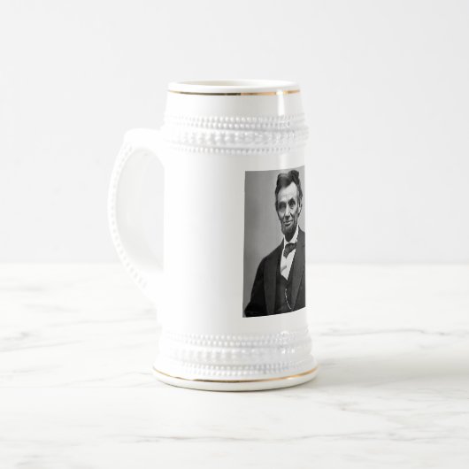 Abraham Lincoln Bierpul (Voorkant links)