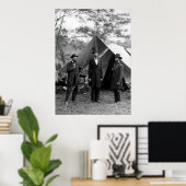 ABRAHAM LINCOLN bij ANTIETAM BATTLEFIELD 1862 Poster (Thuiskantoor)
