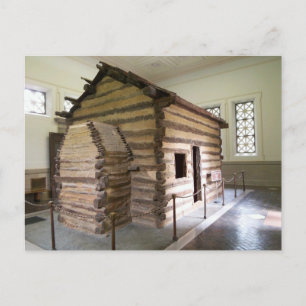 Abraham Lincoln BIrthplace Cabin Replica Briefkaart