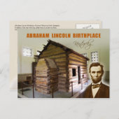 Abraham Lincoln Birthplace NHP, Kentucky Briefkaart (Voorkant / Achterkant)