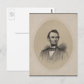 Abraham Lincoln Briefkaart (Voorkant / Achterkant)