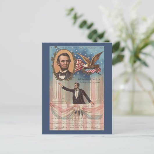Abraham Lincoln  Briefkaart (Staand voorkant)