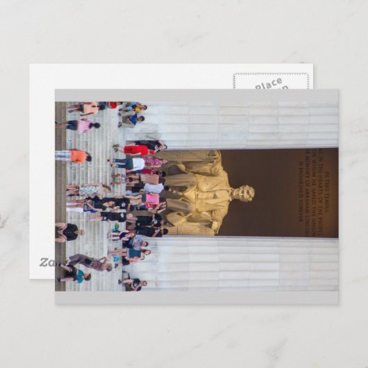 Abraham Lincoln Briefkaart (Voorkant / Achterkant)