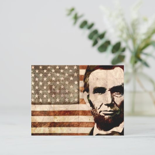 Abraham Lincoln Briefkaart (Staand voorkant)