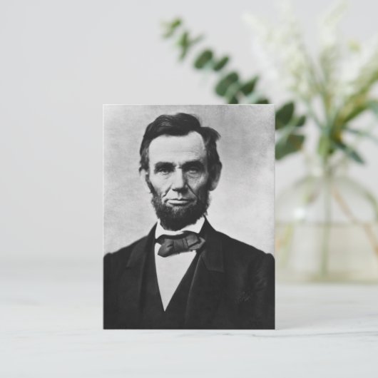 Abraham Lincoln Briefkaart (Staand voorkant)