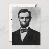 Abraham Lincoln Briefkaart (Voorkant / Achterkant)