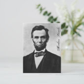 ABRAHAM LINCOLN BRIEFKAART (Staand voorkant)