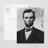ABRAHAM LINCOLN BRIEFKAART (Voorkant / Achterkant)