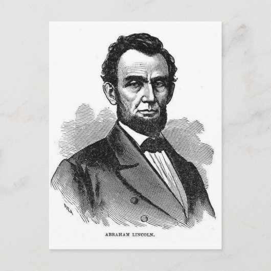 Abraham Lincoln Briefkaart (Voorkant)