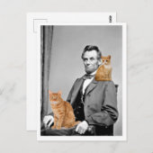 Abraham Lincoln Briefkaart (Voorkant / Achterkant)