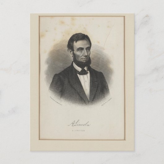 Abraham Lincoln Briefkaart (Voorkant)