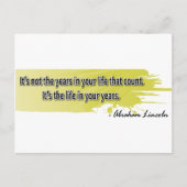 Abraham Lincoln Briefkaart (Voorkant)