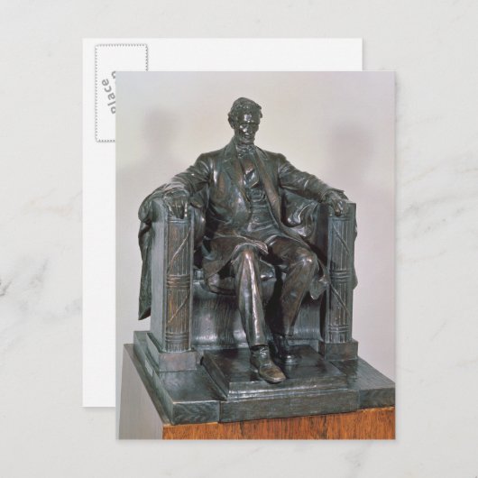 Abraham Lincoln Briefkaart (Voorkant / Achterkant)