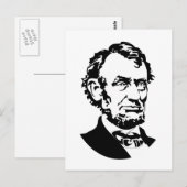 Abraham Lincoln Briefkaart (Voorkant / Achterkant)