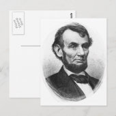 Abraham Lincoln Briefkaart (Voorkant / Achterkant)