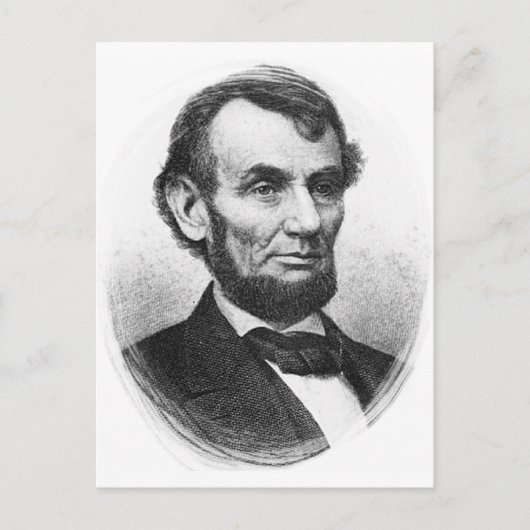 Abraham Lincoln Briefkaart (Voorkant)