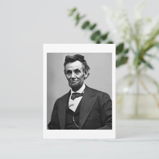 Abraham Lincoln Briefkaart (Staand voorkant)