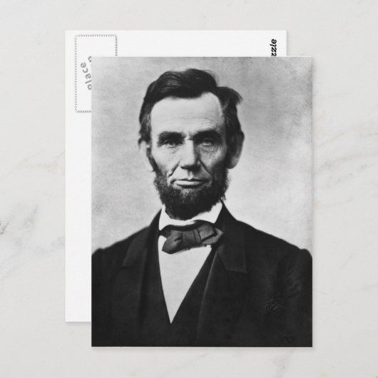 Abraham Lincoln Briefkaart (Voorkant / Achterkant)