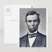 Abraham Lincoln Briefkaart (Voorkant / Achterkant)
