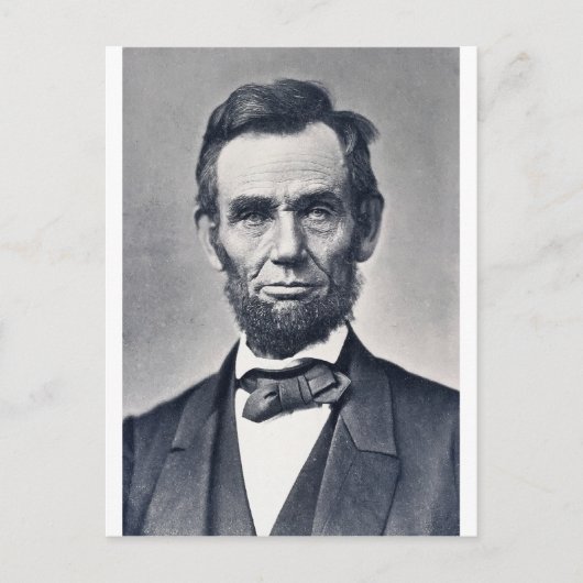 Abraham Lincoln Briefkaart (Voorkant)