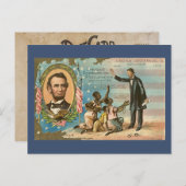 Abraham Lincoln  Briefkaart (Voorkant / Achterkant)