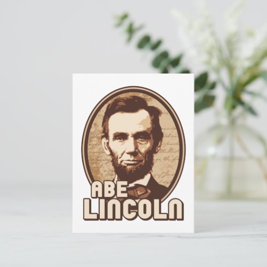 Abraham Lincoln Briefkaart (Staand voorkant)
