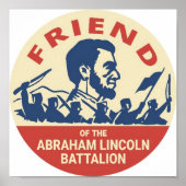 Abraham Lincoln Brigade Emblem Badge Poster (Voorkant)