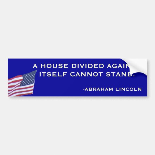 Abraham Lincoln Bumpersticker (Voorkant)