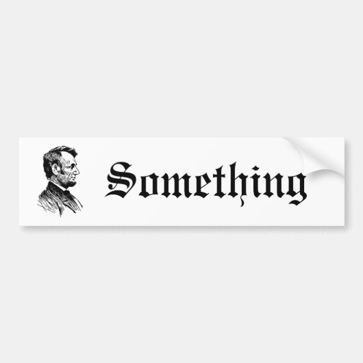 Abraham Lincoln Bumpersticker (Voorkant)