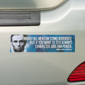 Abraham Lincoln Bumpersticker (Op auto)