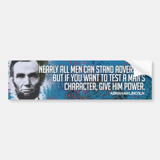 Abraham Lincoln Bumpersticker (Voorkant)