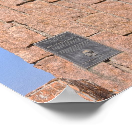 Abraham Lincoln Bust, Wyoming Poster (Hoek)