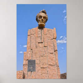 Abraham Lincoln Bust, Wyoming Poster