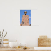Abraham Lincoln Buste, Wyoming Poster (Keuken)