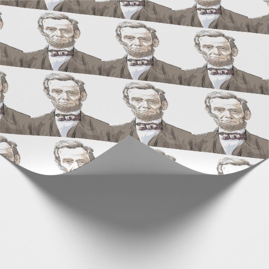Abraham Lincoln Cadeaupapier (Hoek)