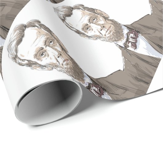 Abraham Lincoln Cadeaupapier (Rol Hoek)