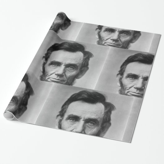 Abraham Lincoln Cadeaupapier (Uitgerold)