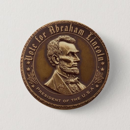 Abraham Lincoln Campaign Button (Voorkant)