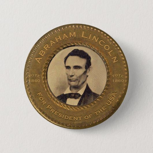 Abraham Lincoln Campaign Button (Voorkant)