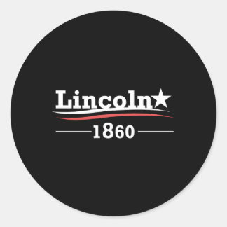 Abraham Lincoln Campaign President Abe Ronde Sticker