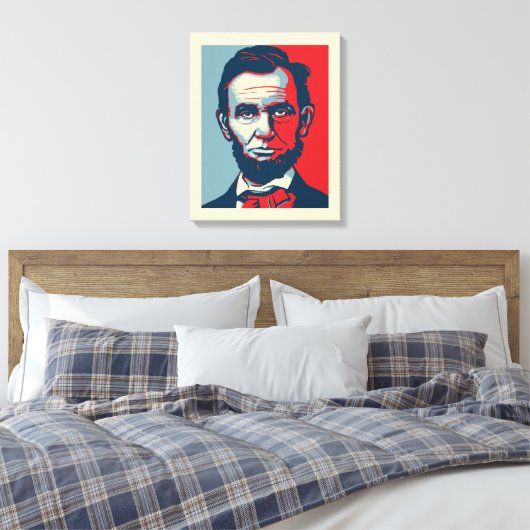 Abraham Lincoln Canvas (Insitu (Slaapkamer))