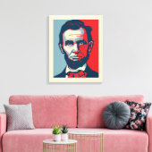 Abraham Lincoln Canvas (Insitu (Woonkamer))