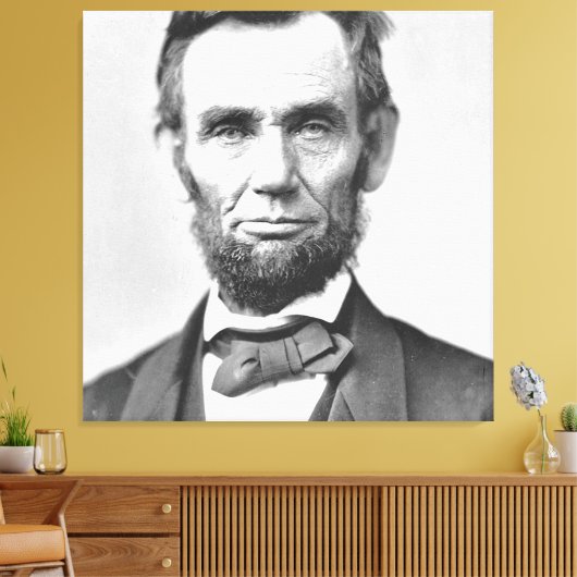 Abraham Lincoln Canvas Afdruk (Insitu (Woonkamer))