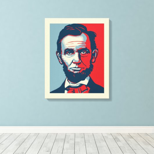 Abraham Lincoln Canvas Afdruk (Insitu (Houten vloer))