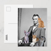 ABRAHAM LINCOLN CAT LOVER BRIEFKAARTEN (Voorkant / Achterkant)