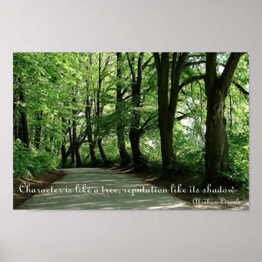 Abraham Lincoln Character Quote Poster (Voorkant)