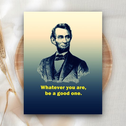 Abraham Lincoln citaat Briefkaart